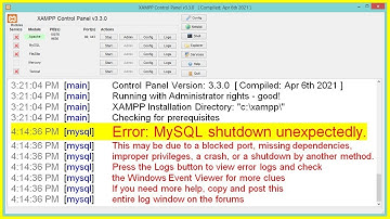 [RÉSOLU] Erreur XAMPP : MySQL s