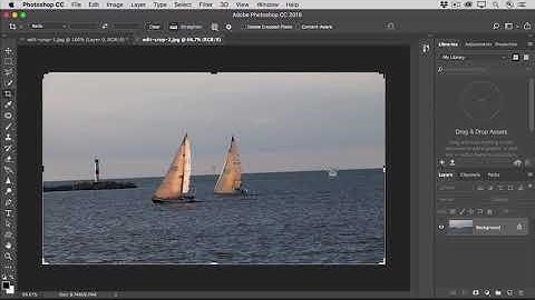 How to crop and straighten images in Photoshop