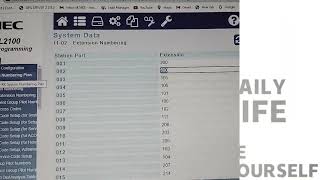 My First Blogs NEC Epbax Sl2100 Programming