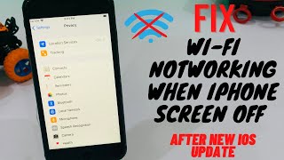 Fix iPhone WiFi not connected when iPhone screen off !! Wifi not work on iPhone Lock Screen ! iOS 16 screenshot 5