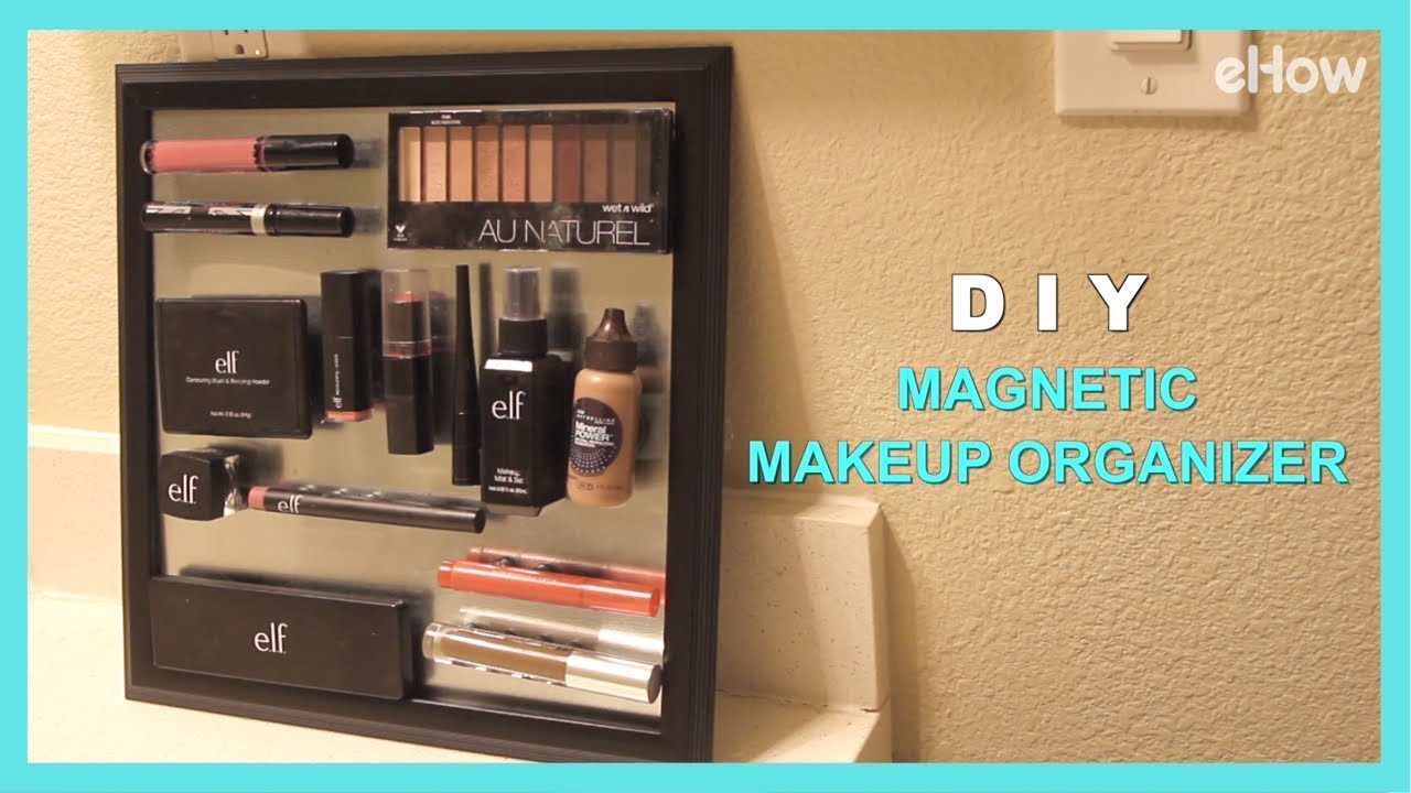 DIY Magnetic Makeup Organizer DIY - YouTube