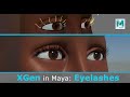 Create Eyelashes using XGen in Maya