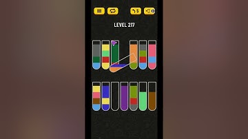 Water Sort Puzzle Level 217 Solved