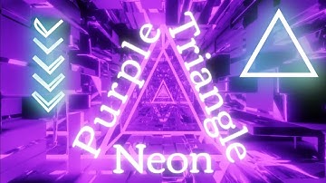 🟣 Epic Purple Neon Triangle Tunnel in 4K UHD: Endless Loop | Perfect Background | No Sound