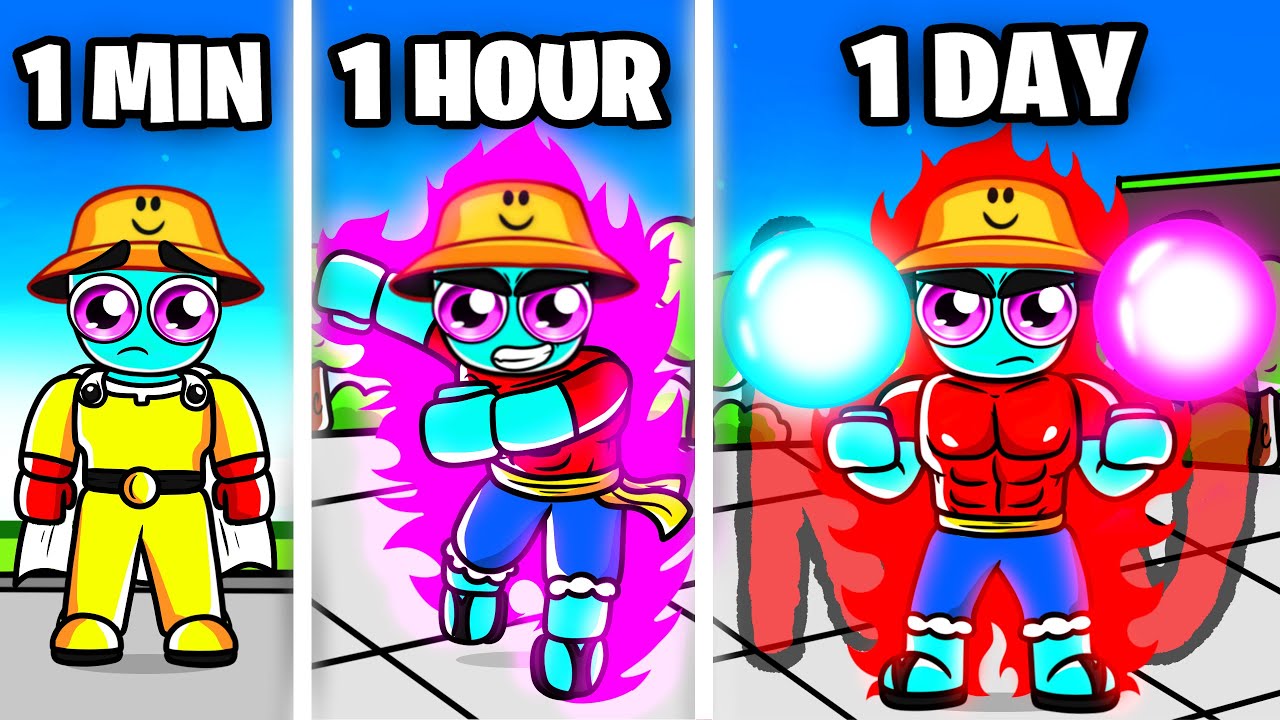 1 Minute vs 1 Hour vs 1 Day in The Strongest Battlegrounds