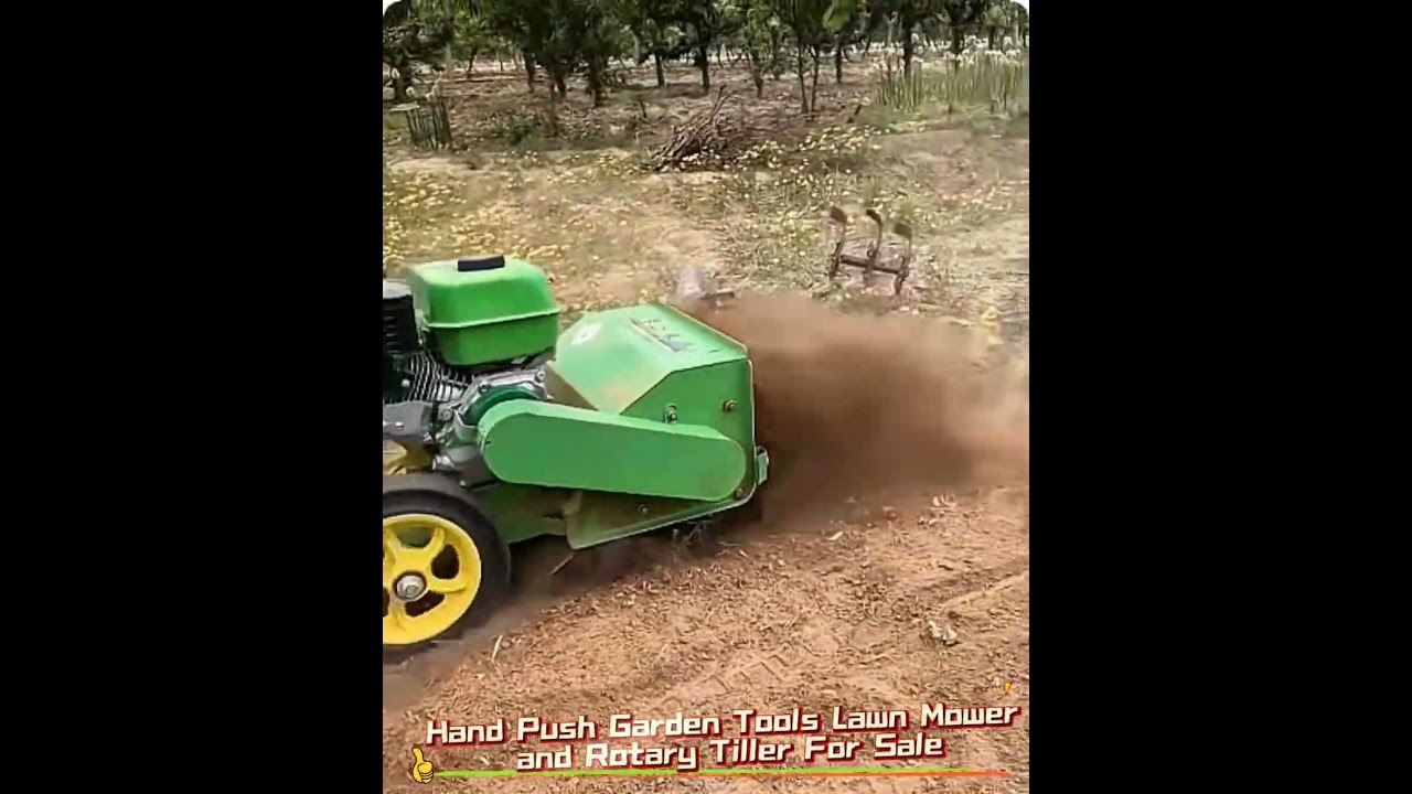 Hand Push Garden Tools Lawn Mower andRotary Tiller For Sale 