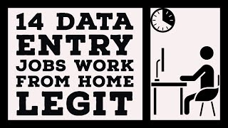 14 Data Entry Jobs Work From Home Legit