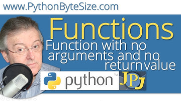 Python function with no arguments and no return value