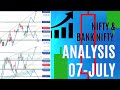 Nifty & Banknifty analysis 07-July| Nifty| Banknifty | #trading #stockmarket #optionstrading #nifty