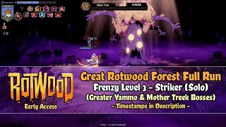 Rotwood Early Access - Great Rotwood Forest [Frenzy Level 3 - Striker] Solo Run (Mother Treek Boss)