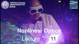 Nonlinear Optics – Lecture 11 – 3rd-order Nonlinearities
