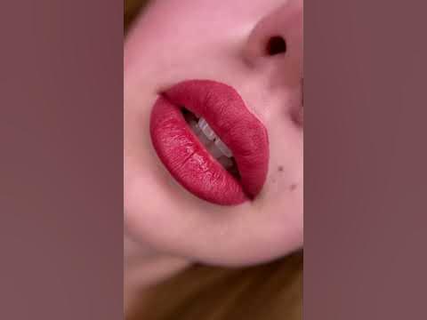 Перманент губ До и Сразу после - YouTube
