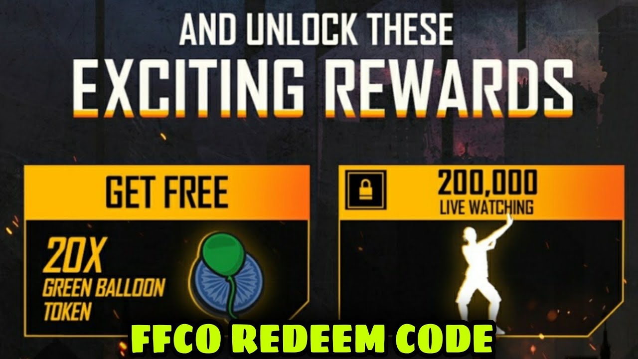 FFCO Final Redeem Code Free Fire|Free Fire FFCO Redeem Code|Free fire Today Redeem Code|FFCO Code FF
