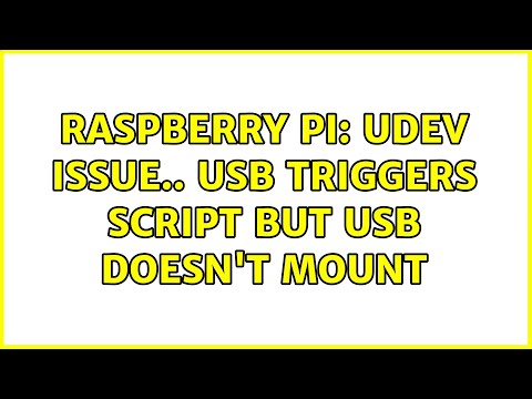 Raspberry Pi: UDEV issue.. USB triggers script but USB doesn't mount