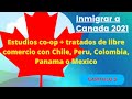 Estudios co-op y TLC para emigrar a Canada desde Chile, Peru, Colombia, Panama y Mexico