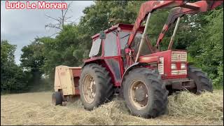 Fiat 80-66 DT on the baler – Ludo Le Morvan’s outstanding performance 🚜✨