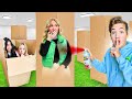 Boys vs Girls EXTREME Hide &amp; Seek IN BOXES Challenge *don&#39;t get TACKLED*