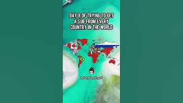 Day 8 of trying to get a sub from every country in the world #shorts #map #mapping #subscribe #fyp