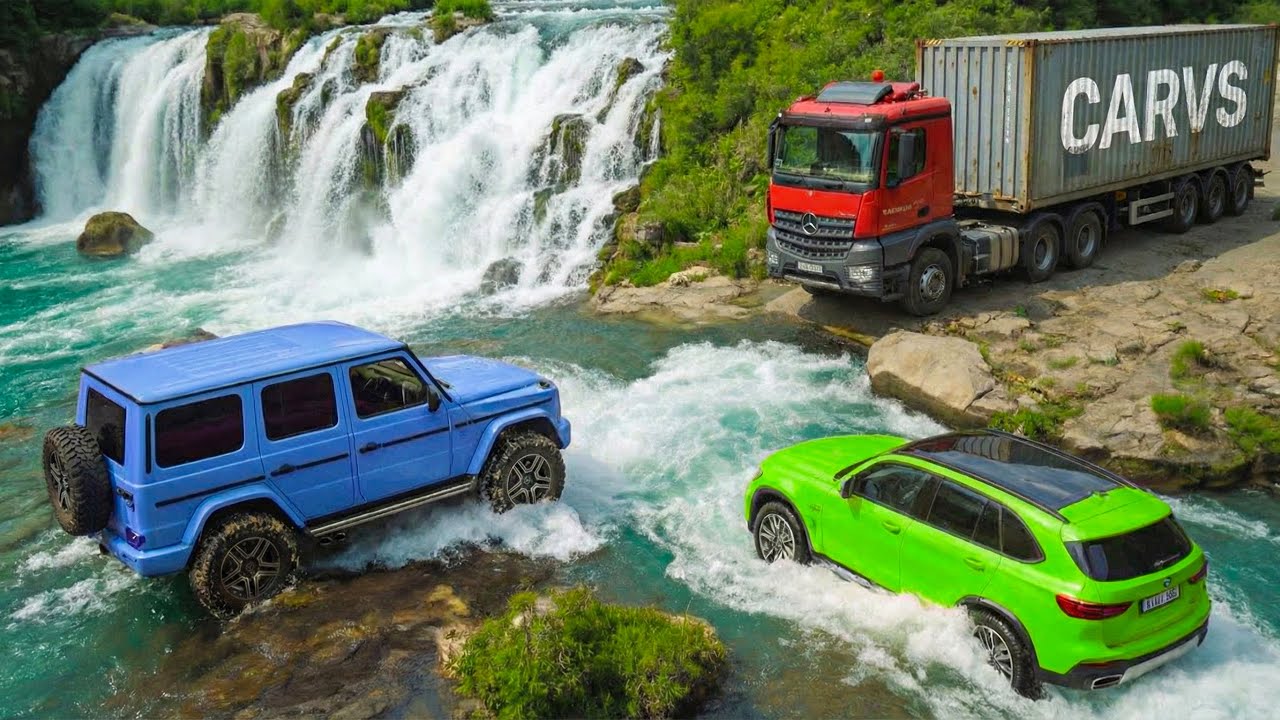 Cars vs DEEP and Fast Flowing River #2 - BeamNG.drive Fails & Crashes 2025!