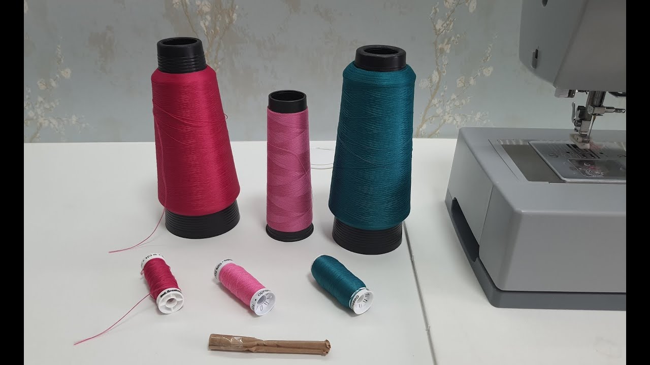 Diy - Como passar linha de cone para carretel - aula 373