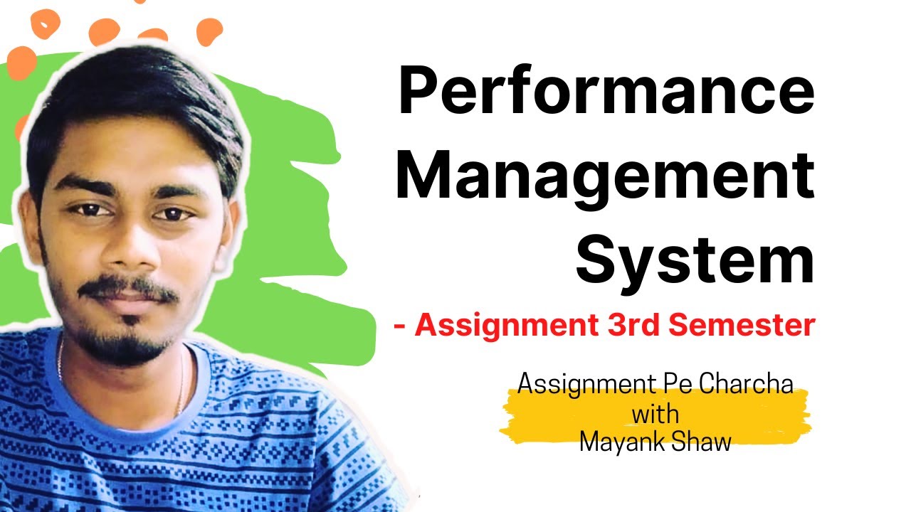 NMIMS Assignment: Performance Management System | 3rd Semester June ...