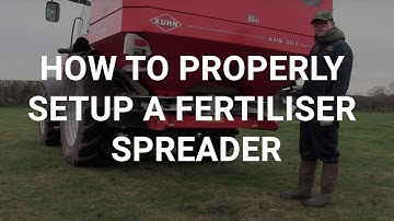 How to properly setup a fertiliser spreader