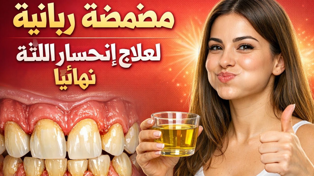 مضمضة ربانية طبيعية لعلاج انحسار و تراجع اللثة نهائياً 