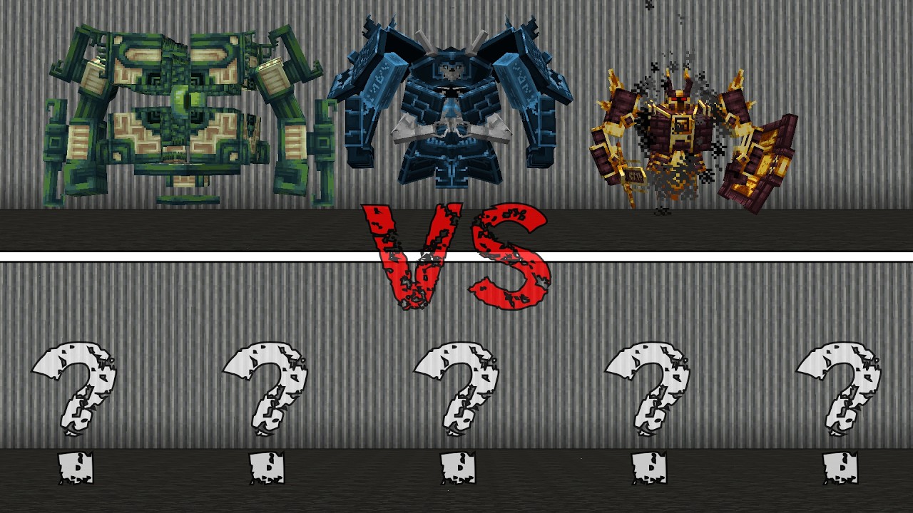 The Big 3 vs. 5x Random Strong Bosses | Minecraft Mob Battle 100