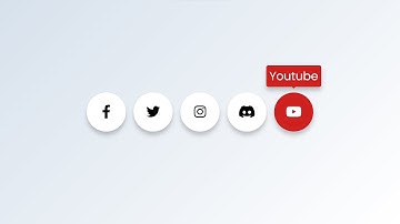 Social Media Pop Up Hover Icons using HTML and Pure CSS #css #html