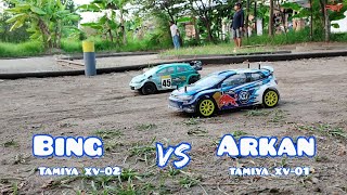 BATTLE BING TAMIYA XV-02 vs ARKAN TAMIYA XV-01