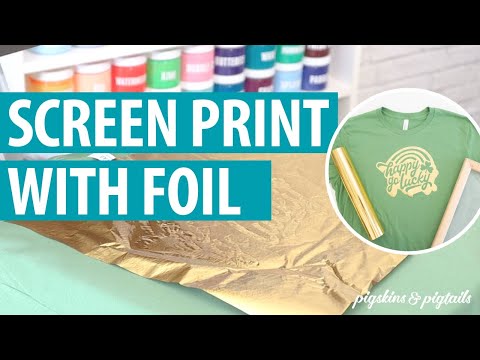 Screen Printing with Vinyl: Adding Foil