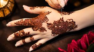 A stunning mehndi design tutorial for you step by step