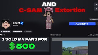 Exposing Robloxs Worst Comboy.. The Snunt Files