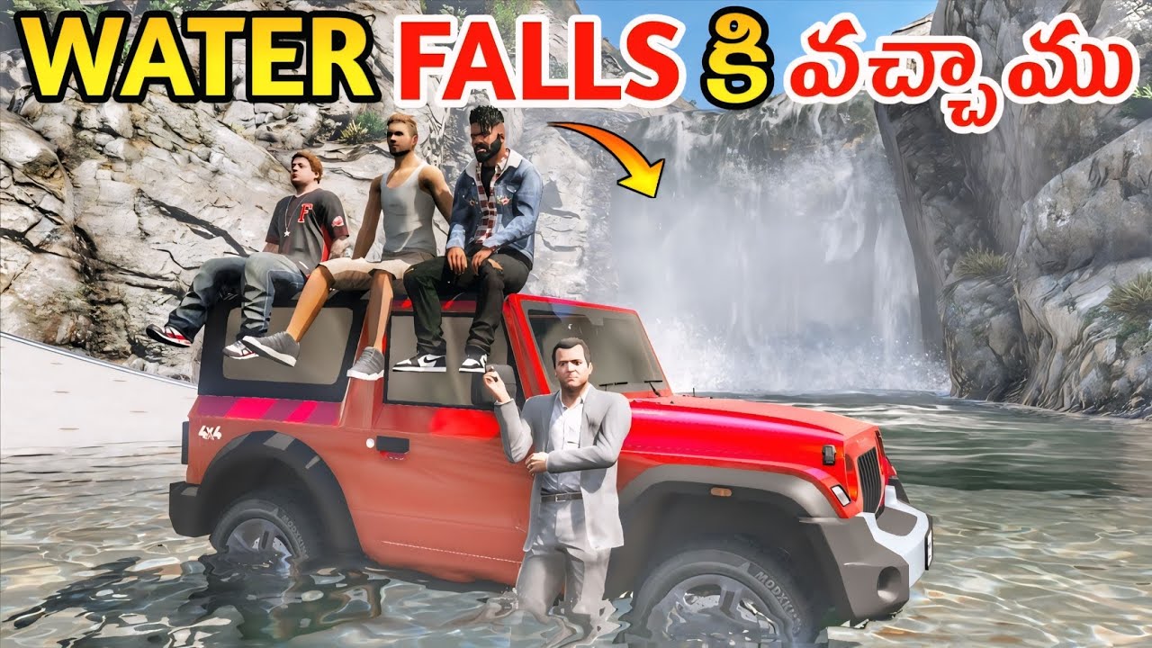 FRANKLIN & ADAM WENT TO WATERFALLS IN GTA 5 | GTA 5 GAMEPLAY IN TELUGU #158