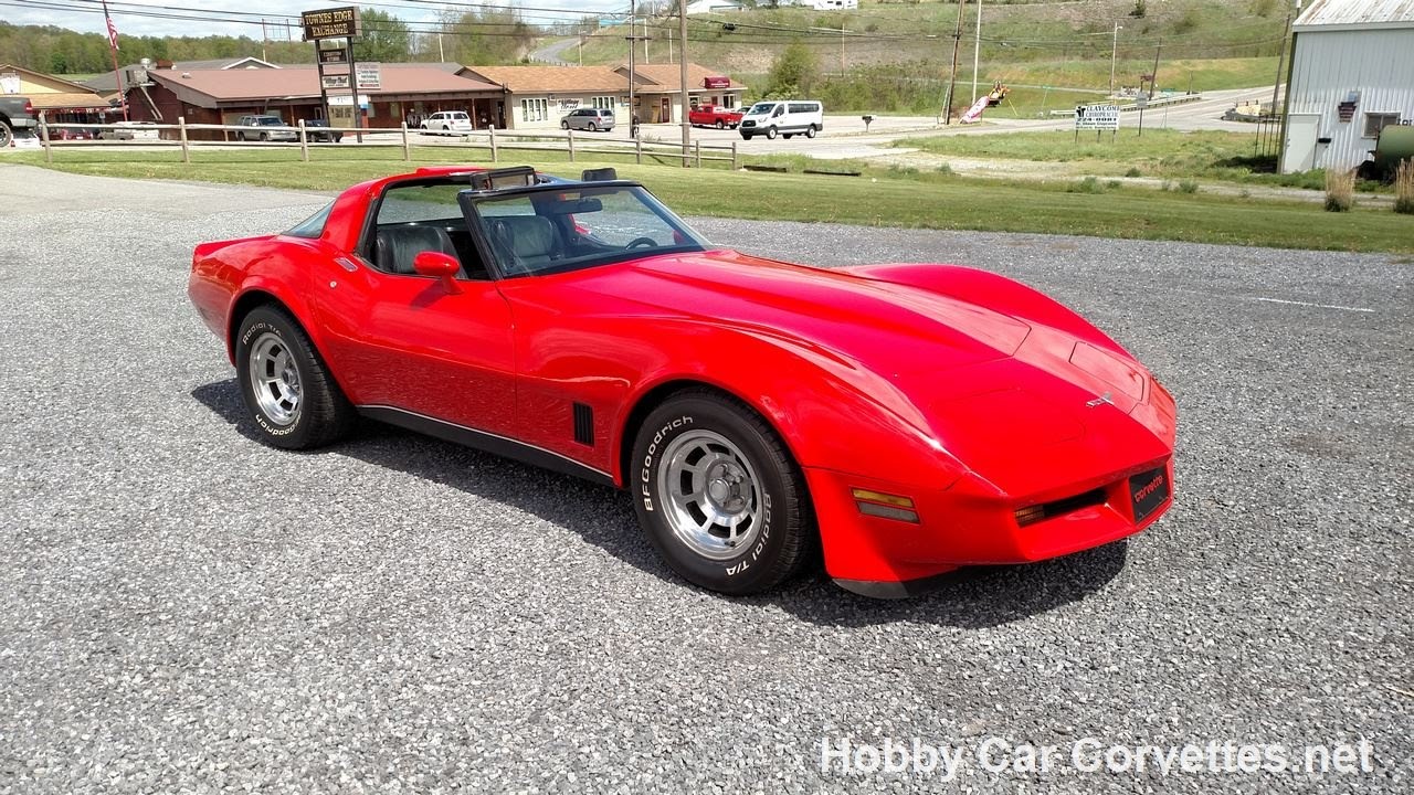 1980 Red Corvette Black Int Crate Engine