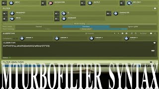 Filter Syntax in MTurboFilter