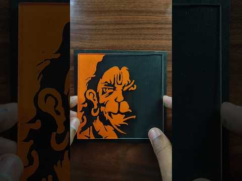 Hanuman Ji glass painting😱||🚩jai Shree Ram🚩||Ram bhakti Hanuman🕉️ #shorts #viral #trending