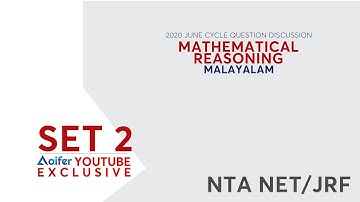 Mathematical reasoning Paper 1 |Previous Year Questions of NTA NET June 2020 Examination| 2021|SET 2