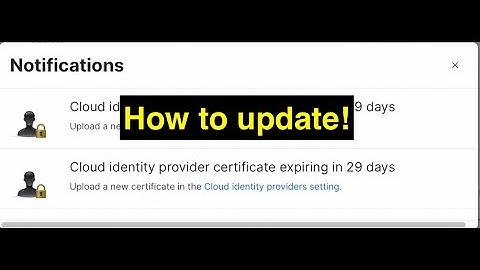 How to update Cloud identity provider certificate in jamf pro from google admin #LDAP #IDP #SSO