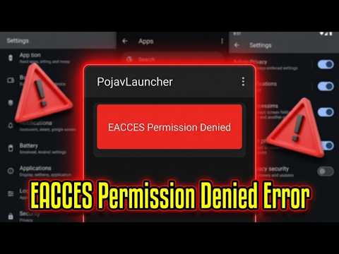 PojavLauncher EACCES Permission Denied Error on Android