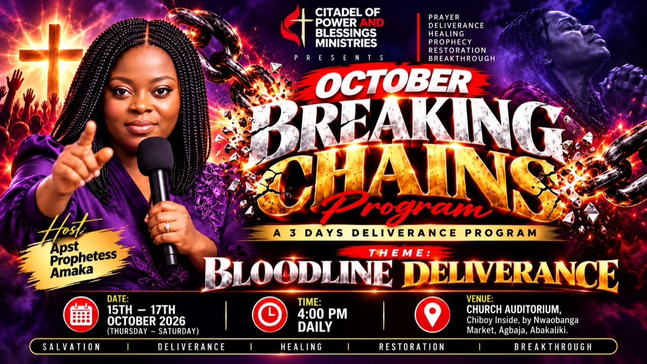BREAKING CHAINS PROGRAM - OCTOBER 🔥 | DAY 1: BREAKING EVIL BLOODLINE COVENANTS!