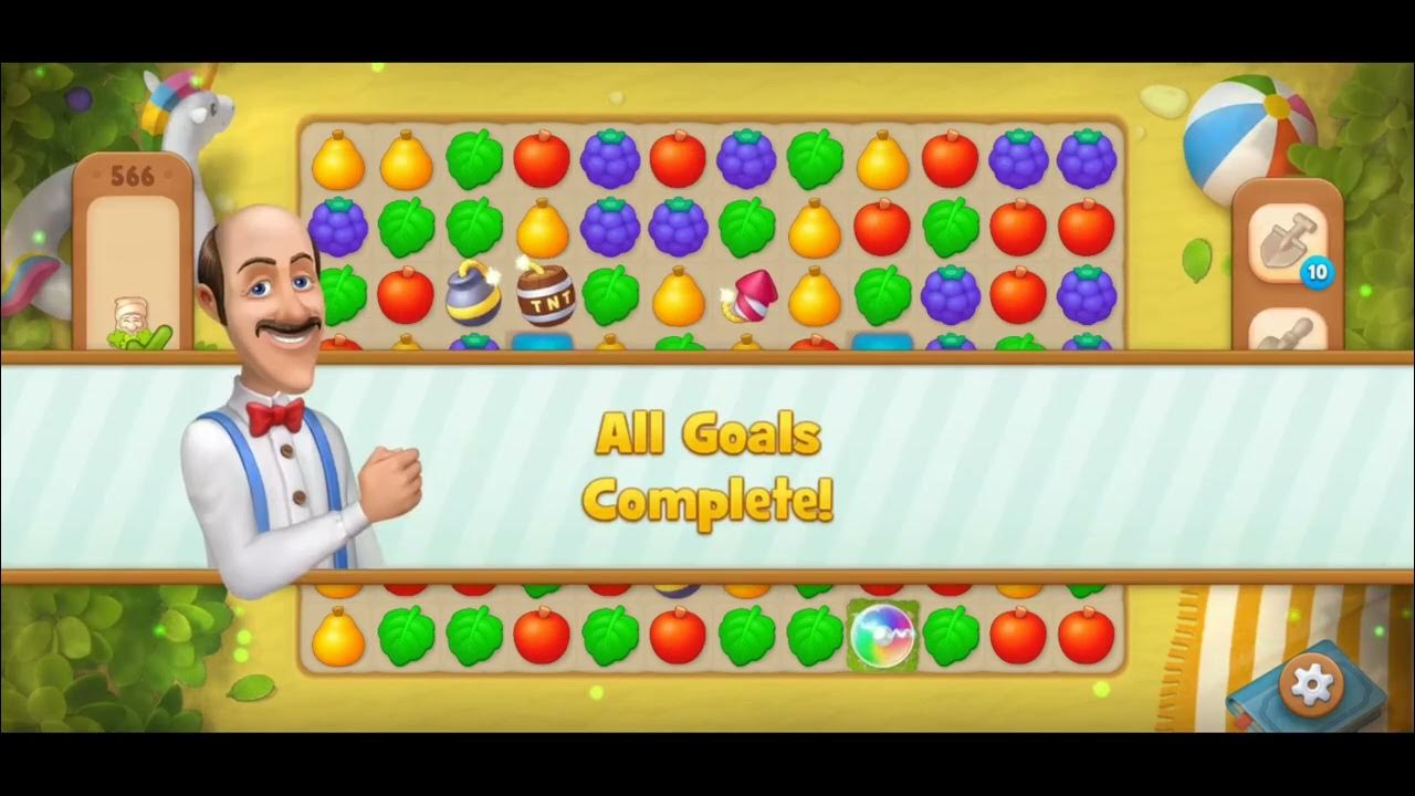 GardenScapes level 561, 562, 564, 565, 566, 567, 568, 569, 570. No