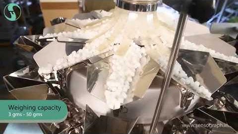 Camphor Packing Machine | Compact 10 Head Weigher | Multihead Packing Machine  Sensograph