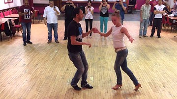 Fadi K Intermediate/ Adv class routine with Rasa Pauzaite - 12.8.14