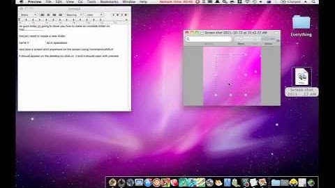 How to make an Invisible Folder on the Mac desktop