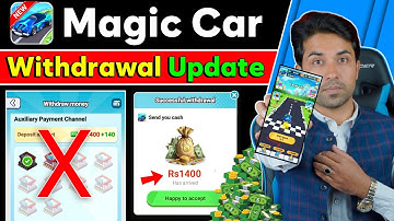 Magic Car Game Withdrawal Update | New Earning App 2025 | Earning app Review Tutorial 