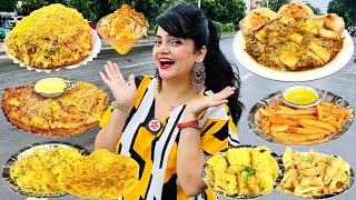 Living on Yellow Food for 24 Hours Challenge | Vadodara Food Challenge