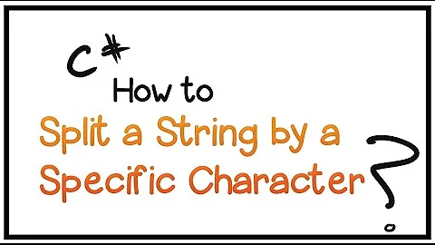 C# Tutorial - Part 15-How to split a string by a specific character/symbol