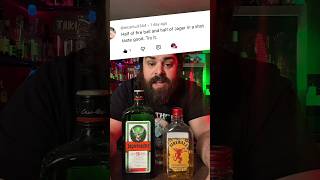 I Tried Jägermeister + Fireball… Why Is It Actually Good?! 😂🔥 #Jagermeister #Fireball @RobsHomeBar
