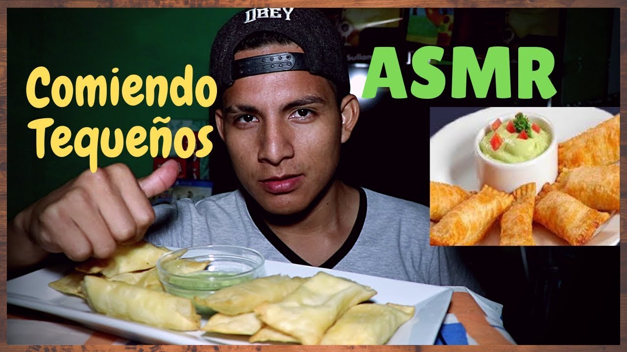 ASMR Comiendo Tequeños rellenos de Queso Mozarella + Guacamole